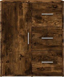 vidaXL Szafka, przydymiony dąb, 60x31x70 cm, materiał drewnopochodny 5