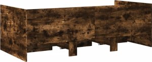 vidaXL Łóżko dzienne z szufladami, przydymiony dąb, 90x200 cm 6