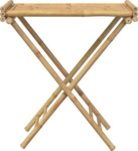 vidaXL Składany stolik ogrodowy z tacą, 70,5x42,5x80 cm, bambusowy 5