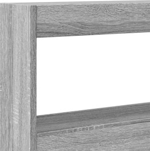 vidaXL Zagłówek z półkami i LED, szary dąb sonoma, 180x17x102 cm 9