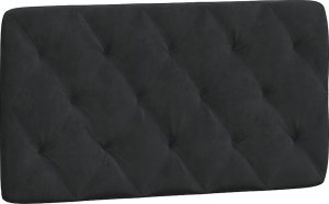 vidaXL Rama łóżka z zagłówkiem, czarna, 100x200 cm, aksamitna 8