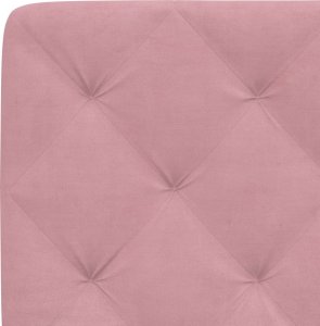 vidaXL Łóżko z materacem, różowe, 140x200 cm, aksamit 6