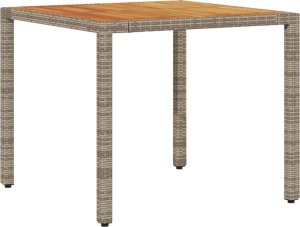 vidaXL 3-cz. zestaw mebli ogrodowych z poduszkami, szary, polirattan 4