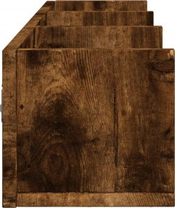 vidaXL Szafka wisząca, przydymiony dąb, 75x18x16,5 cm 6