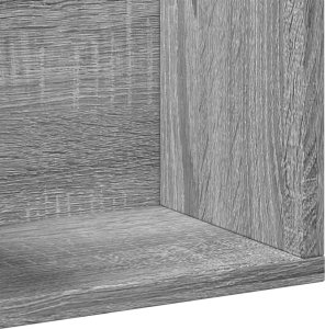 vidaXL Szafka wisząca, szary dąb sonoma, 75x18x16,5 cm 8