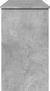 vidaXL Toaletka z lustrem, szarość betonu, 100x45x76 cm 6