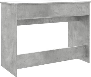 vidaXL Toaletka z lustrem, szarość betonu, 100x45x76 cm 7