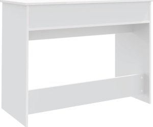 vidaXL Toaletka z lustrem, biała, 100x45x76 cm 7