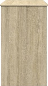 vidaXL Toaletka z lustrem, dąb, sonoma 100x45x76 cm 6