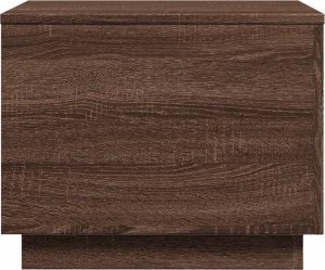vidaXL Stolik kawowy z oświetleniem LED, brązowy dąb, 50x50x40 cm 8