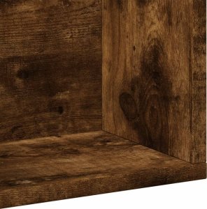 vidaXL Szafka wisząca, przydymiony dąb, 99x18x16,5 cm 8