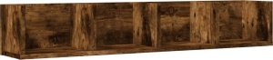 vidaXL Szafki wiszące, 2 szt., przydymiony dąb, 99x18x16,5 cm 6