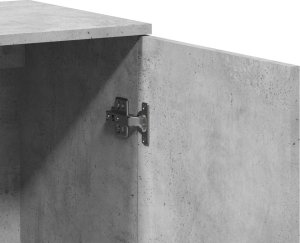 vidaXL Szafka, szarość betonu, 79x38x80 cm, materiał drewnopochodny 9