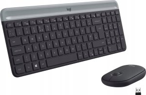 Klawiatura Logitech Logitech MK470 klawiatura Dołączona myszka RF Wireless QWERTY Angielski Grafitowy 1