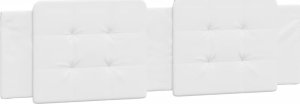 vidaXL Łóżko z materacem, białe, 180x200 cm, sztuczna skóra 5