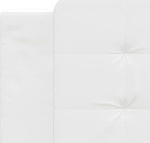 vidaXL Łóżko z materacem, białe, 180x200 cm, sztuczna skóra 7