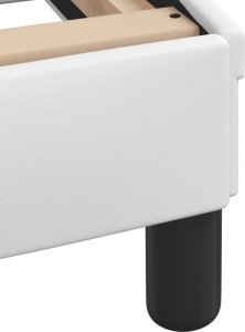 vidaXL Łóżko z materacem, białe, 180x200 cm, sztuczna skóra 8