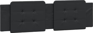 vidaXL Łóżko z materacem, czarne, 180x200 cm, sztuczna skóra 5