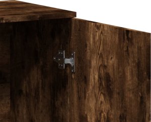 vidaXL Szafka, przydymiony dąb, 79x38x80 cm, materiał drewnopochodny 9