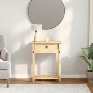 vidaXL Stolik konsolowy Corona, 55x35x73 cm, lite drewno sosnowe 3