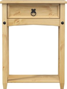 vidaXL Stolik konsolowy Corona, 55x35x73 cm, lite drewno sosnowe 4