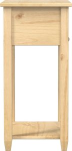 vidaXL Stolik konsolowy Corona, 55x35x73 cm, lite drewno sosnowe 5