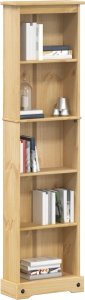 vidaXL Biblioteczka Corona, 46x20x170 cm, lite drewno sosnowe 1