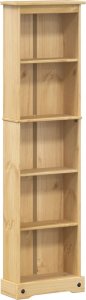 vidaXL Biblioteczka Corona, 46x20x170 cm, lite drewno sosnowe 2