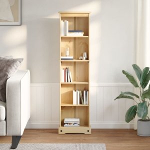vidaXL Biblioteczka Corona, 46x20x170 cm, lite drewno sosnowe 3
