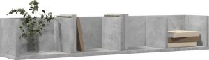 vidaXL Szafka wisząca, szarość betonu, 99x18x16,5 cm 4