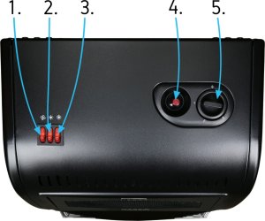 Yoer Elektryczny PIECYK GAZOWY Czarny 4200W ZAPALNIK PIEZOELEKTRYCZNY - Gasso GH01BK 5