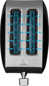 Toster Yoer TOSTER Opiekacz do chleba RUSZT NA BUŁKI Czarny TOSTY Grzanki 925W SANDWICH - Crystal T02BK 8