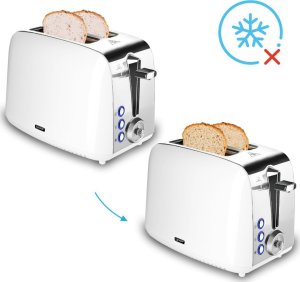 Toster Yoer TOSTER Opiekacz do chleba RUSZT NA BUŁKI Biały TOSTY Grzanki 925W SANDWICH - Crystal T02W 6