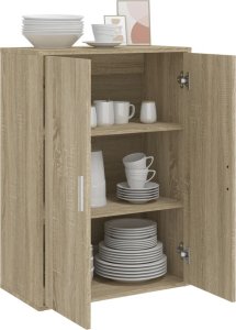 vidaXL Szafka, dąb sonoma, 60x31x84 cm, materiał drewnopochodny 4