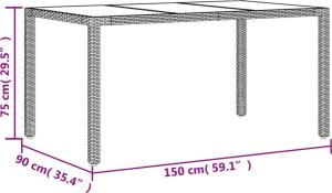 vidaXL 7-cz. zestaw mebli ogrodowych z poduszkami, szary, polirattan 9