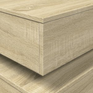 vidaXL Stolik kawowy z podświetleniem LED, dąb sonoma, 50x50x40 cm 10