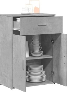 vidaXL Szafka, szarość betonu, 60x30x84 cm 4