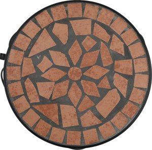 vidaXL Stoliki na kwiaty, 3 szt., ceramiczne, terakota 5