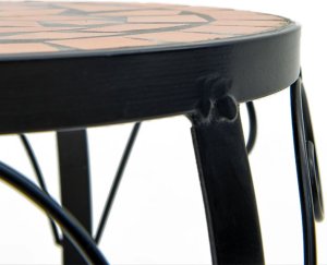 vidaXL Stoliki na kwiaty, 3 szt., ceramiczne, terakota 7