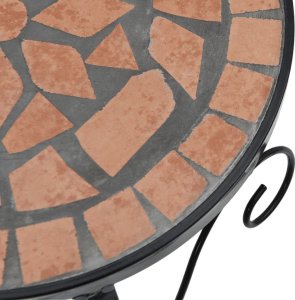 vidaXL Stoliki na kwiaty, 3 szt., ceramiczne, terakota 8