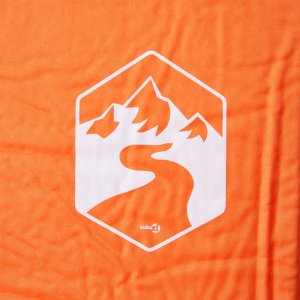 vidaXL Materac samopompujący z poduszką, 1-osobowy, pomarańczowy 3