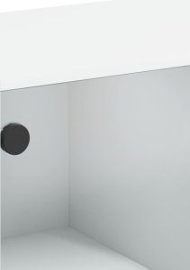 vidaXL Szafka z drzwiczkami, biała, 68x37x142 cm 10