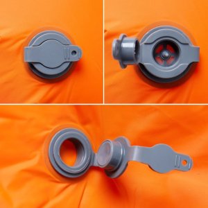 vidaXL Materac kempingowy z poduszką, 1-osobowy, pomarańczowy 4