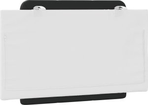 vidaXL Poduszka na wezgłowie, czarno-biała, 80 cm, sztuczna skóra 6