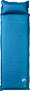 vidaXL Materac samopompujący z poduszką, 1-osobowy, turkusowy 2