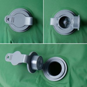 vidaXL Materac kempingowy z poduszką, 1-osobowy, zielony 4