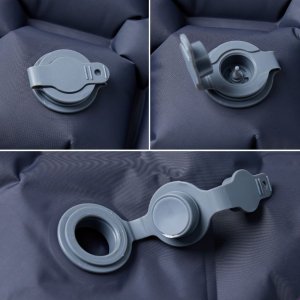 vidaXL Dmuchany materac turystyczny, 1-osobowy, szary, 190x58x6 cm 4