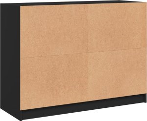 vidaXL Szafka, czarna, 102x37x75,5 cm, materiał drewnopochodny 8