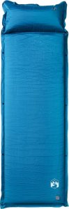 vidaXL Materac samopompujący z poduszką, 1-osobowy, turkusowy 2