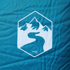 vidaXL Materac samopompujący z poduszką, 1-osobowy, turkusowy 3